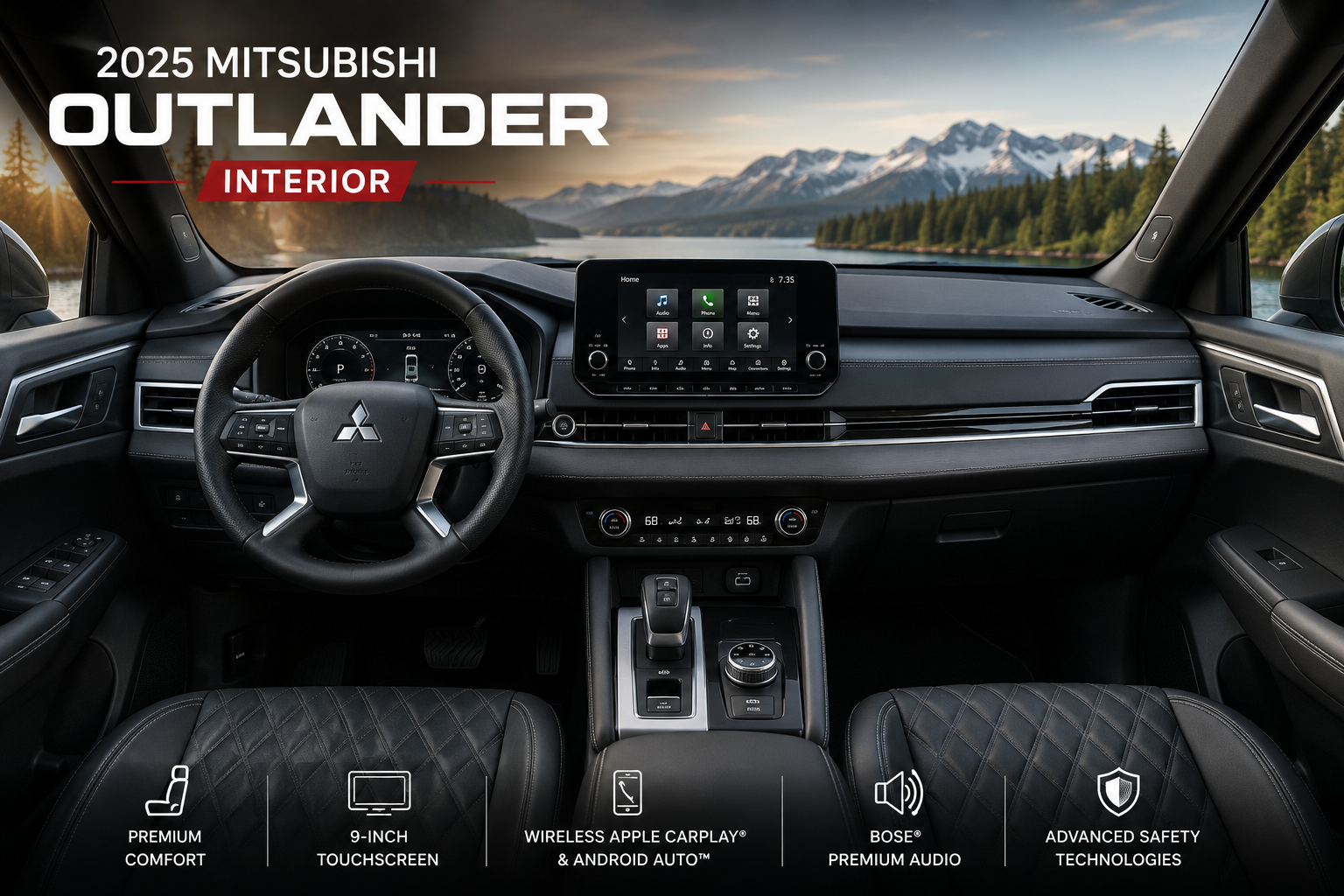 2025 Mitsubishi Outlander interior